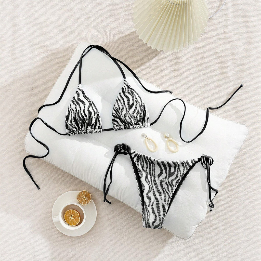 Women's Bikini Set Adjustable Strap Sexy Two-Piece Bikini