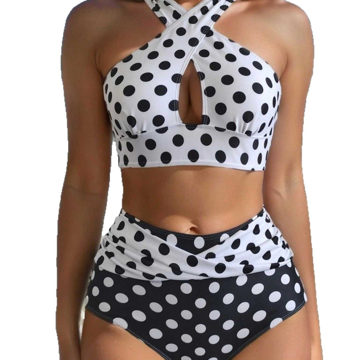 Split swimsuit bikini