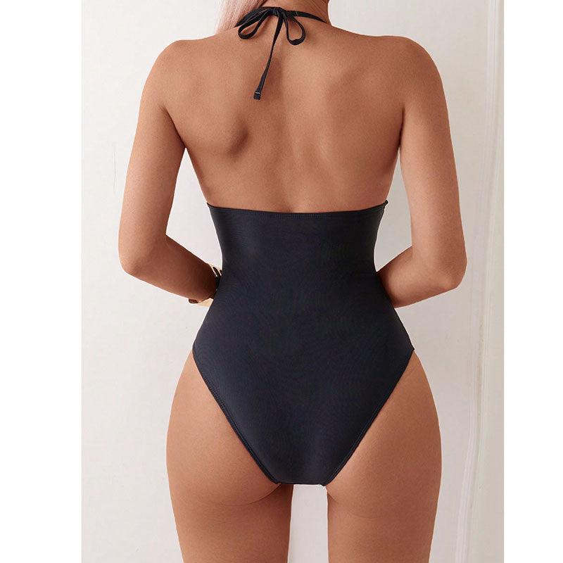 Backless one-piece bikini